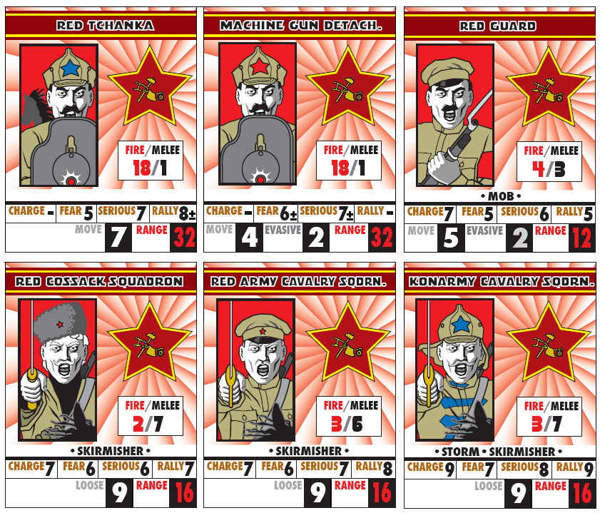 Strip battle action cards full. Red War карточка.