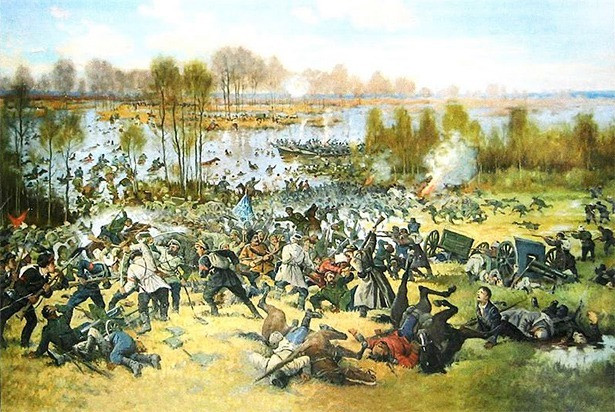 Battle on Salmysh painting