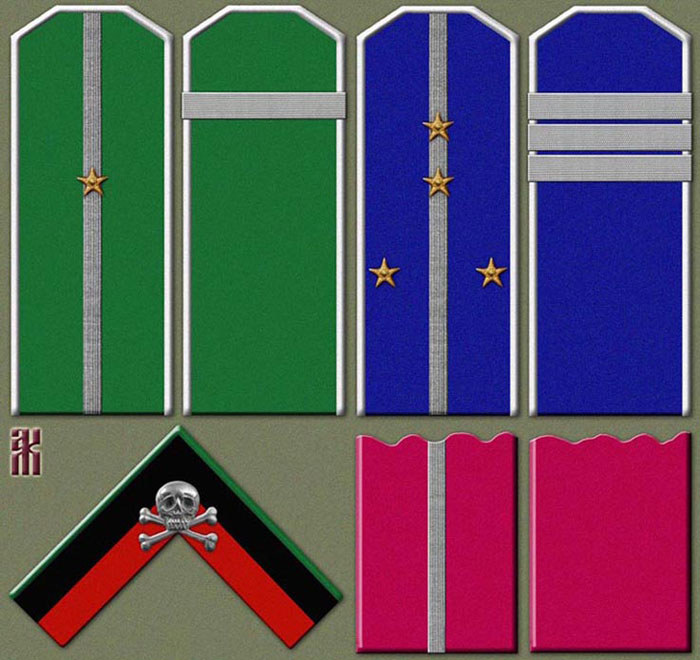 Insgnia of Annenkov's Kirghiz and Gendarme units