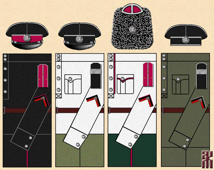 Uniforms of Ataman Annenkov's Independent Partisan Division
