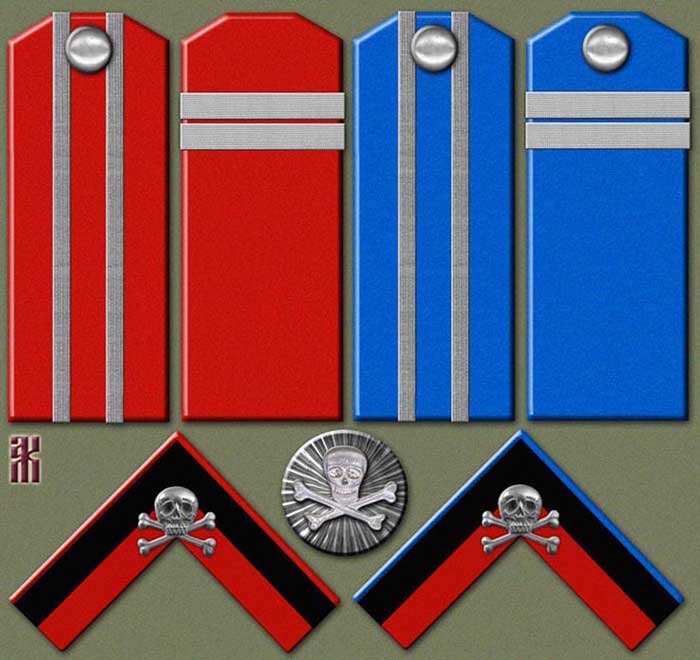 Insgnia of Annenkov's 1st Siberian and Orenburg Cossack Regiments