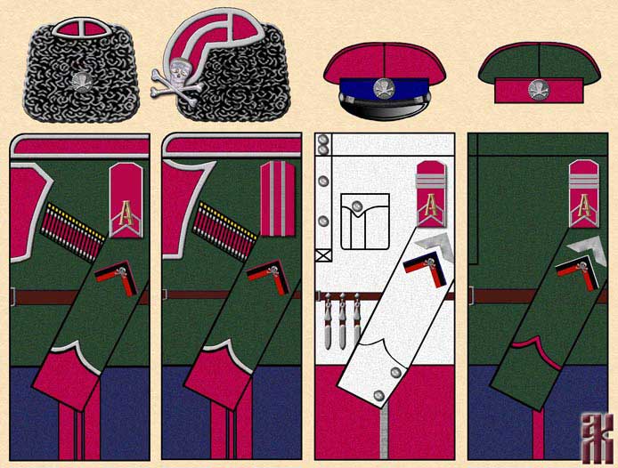 Uniforms of Annenkov's Life-Ataman (Escort) Regiment