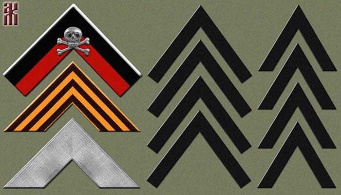 Chevrons of Ataman Annenkov's Partisan Division
