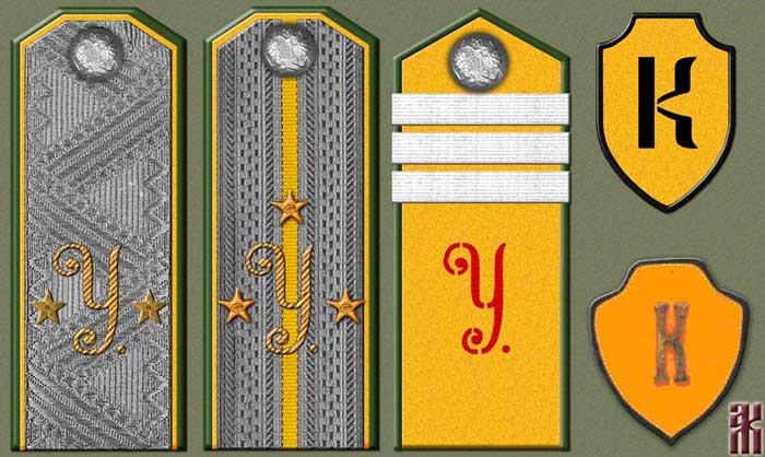 Insignia of the Ussuri Cossack Regiment in the Russian Civil War