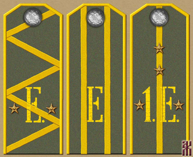 Shoulder-boards of Cossacks in the Far East of Russia 1920
