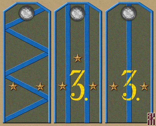 Shoulder-boards of Cossacks in the Far East of Russia 1920