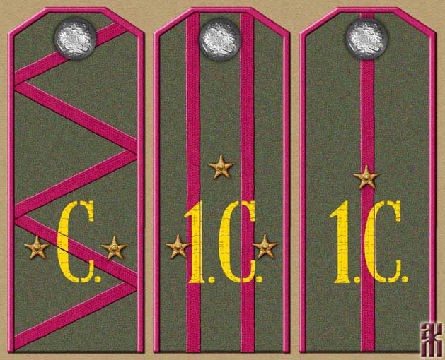 Shoulder-boards of Cossacks in the Far East of Russia 1920