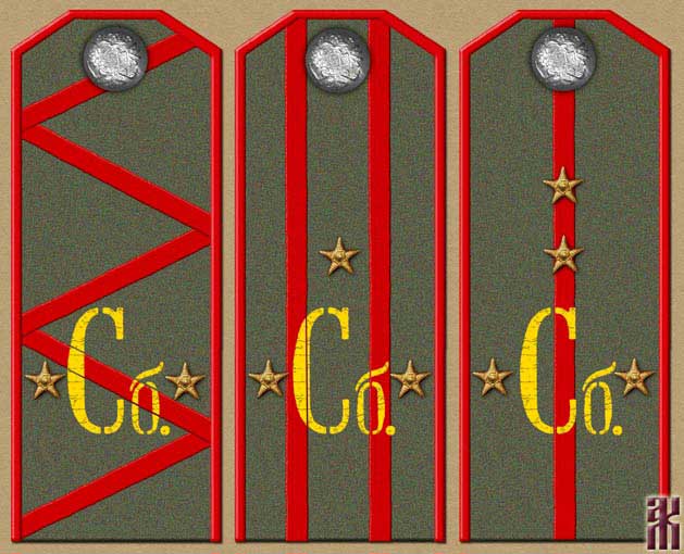 Shoulder-boards of Cossacks in the Far East of Russia 1920