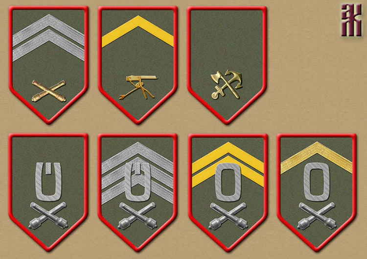 Insignia of the crews of armoured trains of the Czech Legion in the Russian Civil War