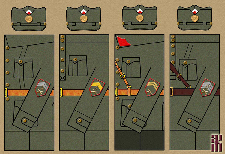 Uniforms of Czechoslovak artillery units from June 1919