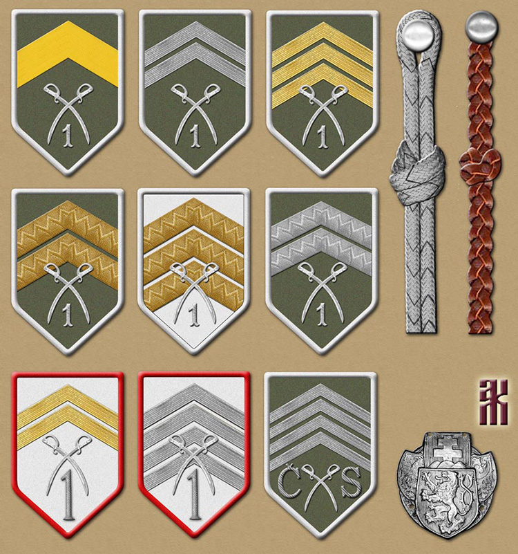 Insignia of the Czechoslovak 1st Cavalry Regiment in the Russian Civil War