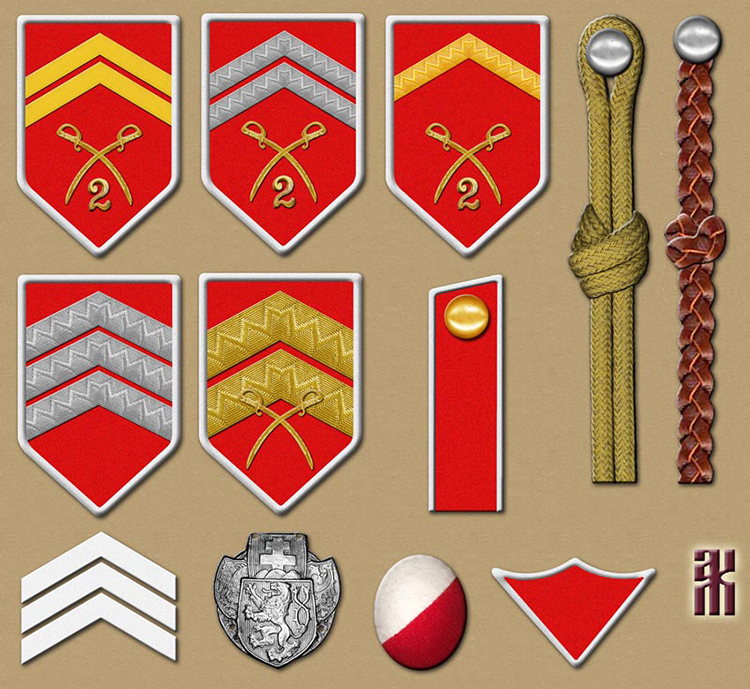 Insignia of the Czechoslovak 2nd Cavalry Regiment in the Russian Civil War