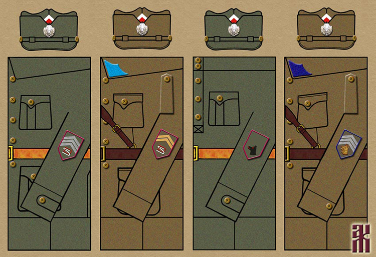 uniforms of the Czech Legion schools in the Russian Civil War