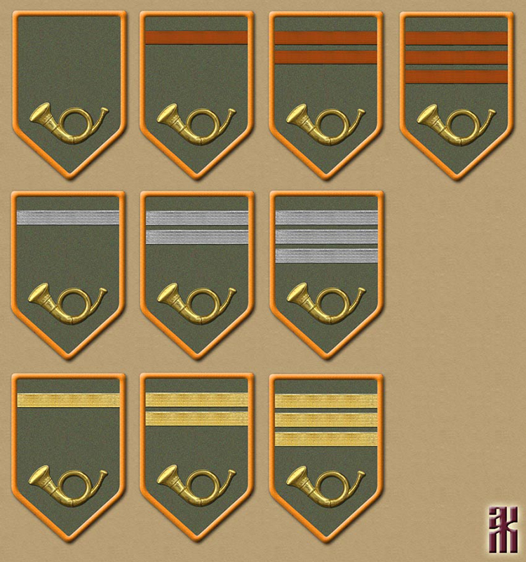 insignia of military field post in the Czech Legion in the Russian Civil War