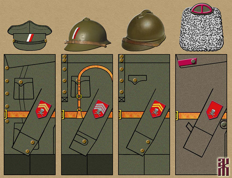 Uniforms of the Czech Legion Shock Battalion from October 1918 to June 1919