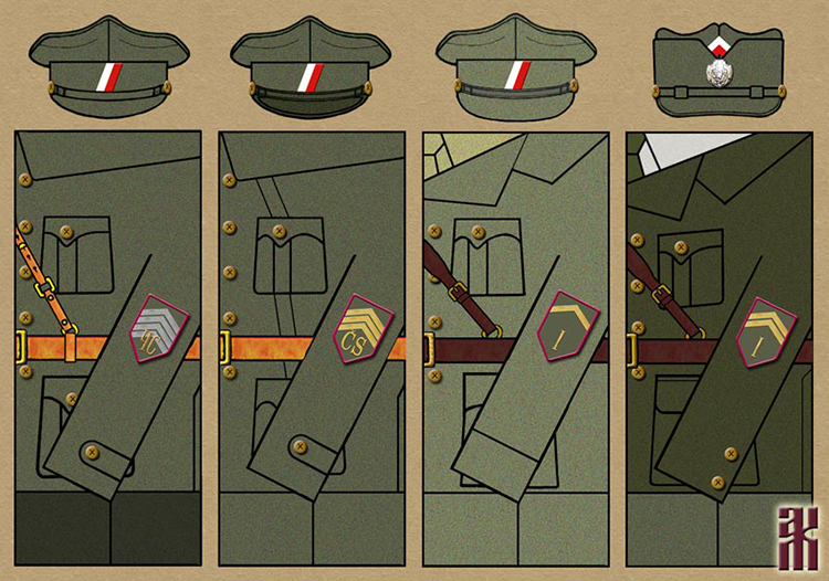 Uniforms of army, corps and divisional HQs of the Czech Legion in the Russian Civil War