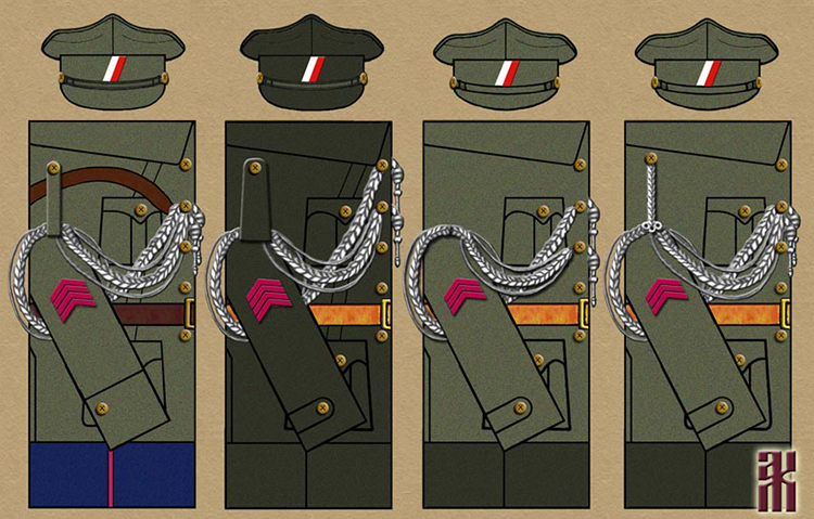 Uniforms of army, corps and divisional HQs of the Czech Legion in the Russian Civil War