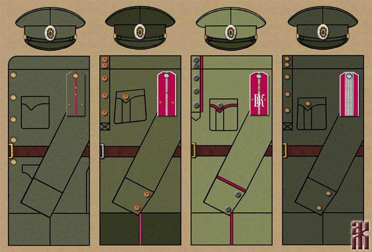 Uniforms of the 1st Volga General Kappel' Rifle Regiment 1920