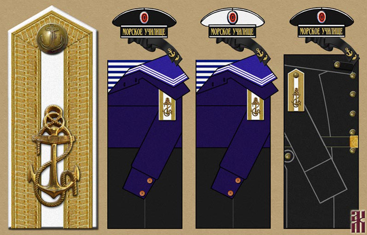 Uniforms of Vladivostok Naval Academy 1919