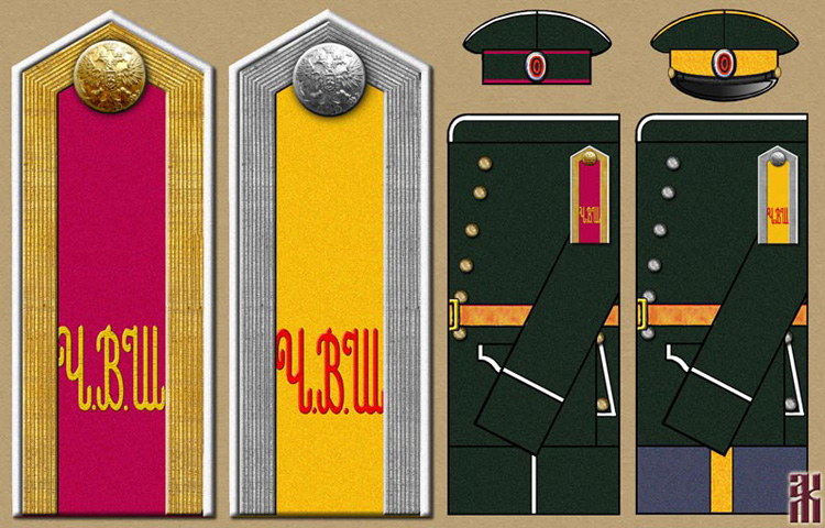 uniforms of students of the Chita Military School