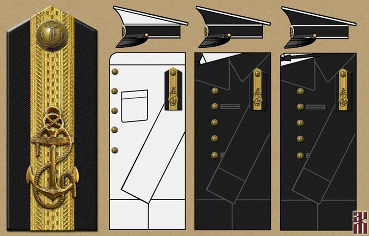 Uniforms of Vladivostok Naval Academy 1919