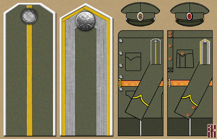 uniforms of students of the Chita Military School