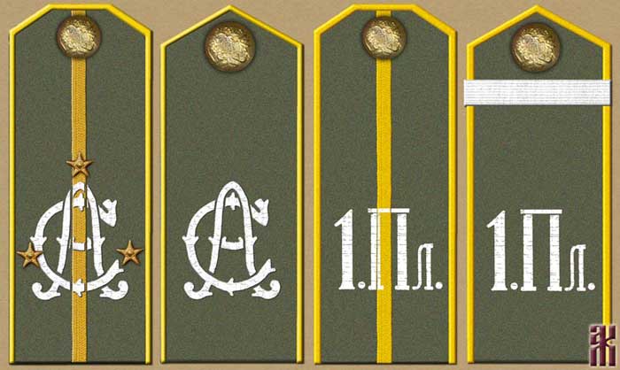Shoulder-boards of Semenov's Plastun Escort 1920
