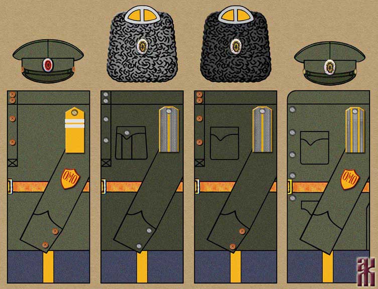 Uniforms of Cossack horse units of the Transbaikal Host 1919