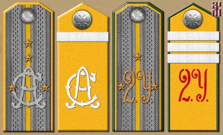 Shoulder-boards of the Composite Manchurian Division's Horse Brigade