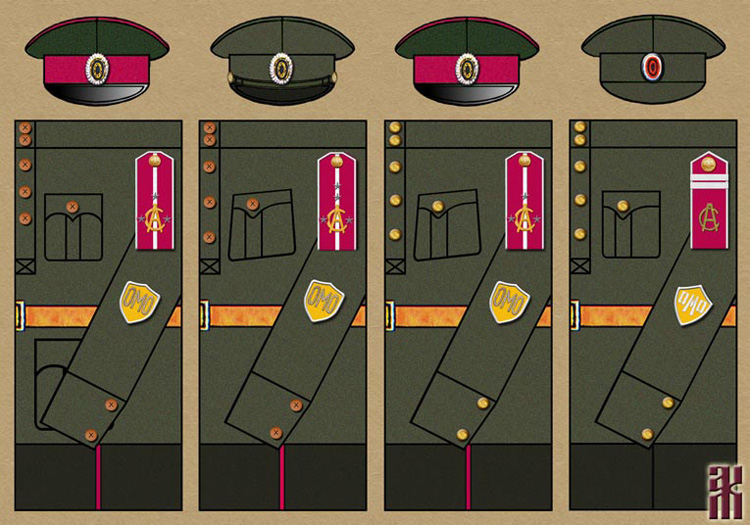 Uniforms of the rifle units of the Special Manchurian Detachment