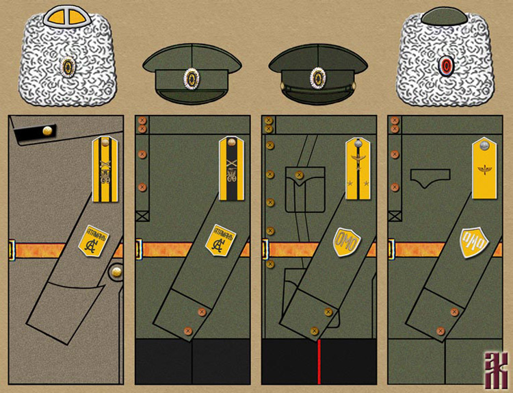 Uniforms of technical units of the Special Manchurian Detachment