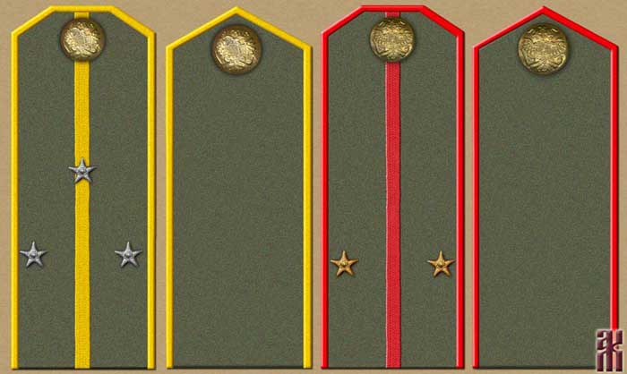 Shoulder boards of Semenov's reserve units 1920