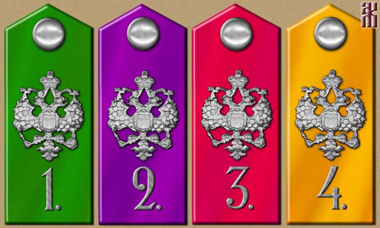 Shoulder-boards of the Asiatic Horse Division, May 1921