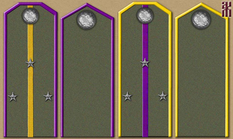 Shoulder-boards of the Buryat and Mongolian Horse Regiments 1920