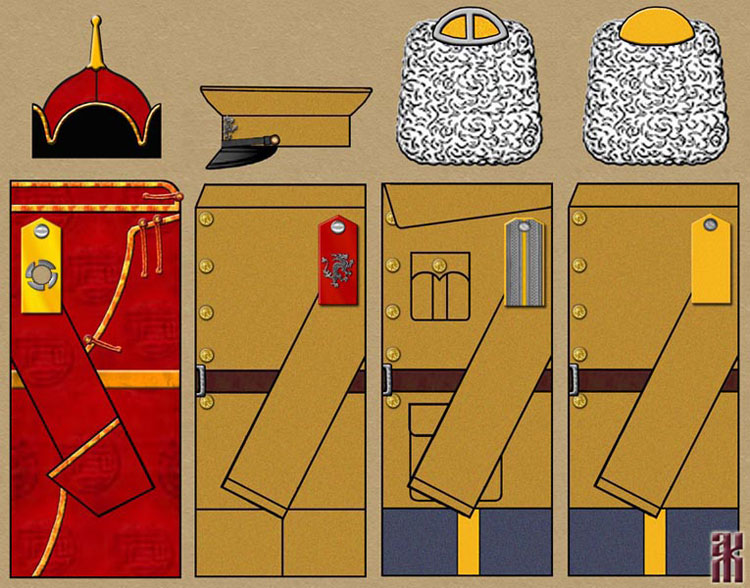 Uniforms of the national formations in the Asiatic Horse Division