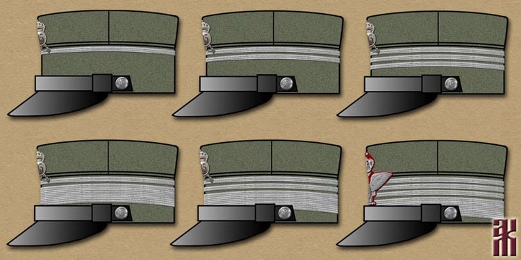 Hats of Royal Italian Army in the Russian Civil War