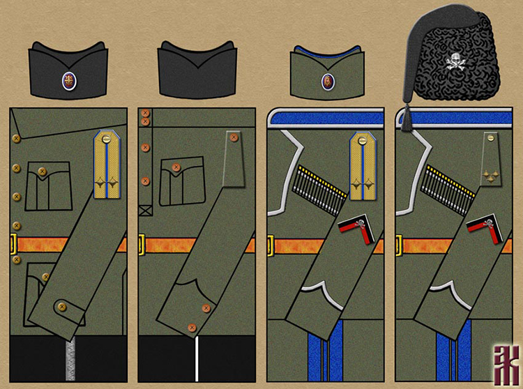 Uniforms of Serbian Units in the East of Russia in the Russian Civil War