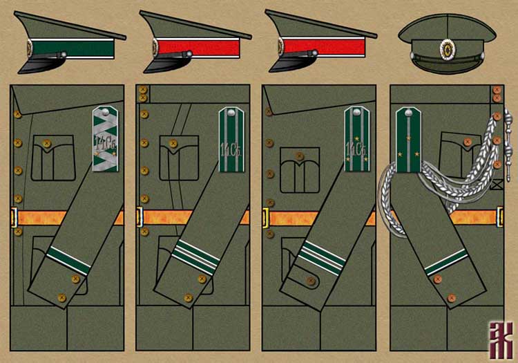 uniform for the 14th Siberian Rifle Division in the Russian Civil War