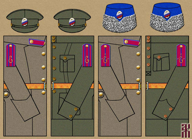 Uniforms of the Ekaterinburg Lancer Regiment in the Russian Civil War