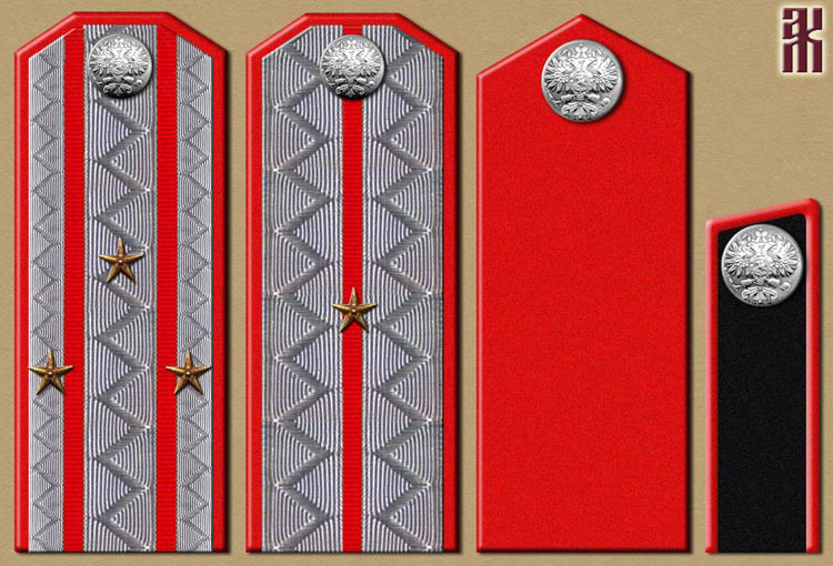 Shoulder-boards of the Samara Hussar Regiment in the Russian Civil War