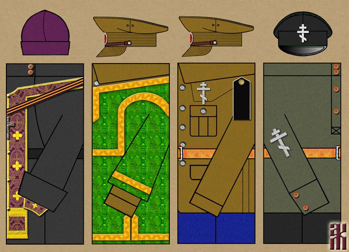 Uniforms of the Holy Cross Militia in the Russian Civil War