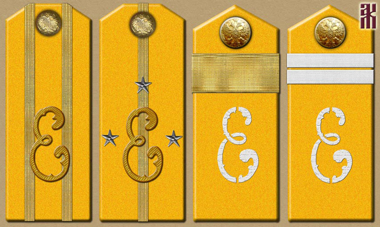 Shoulder-boards of the Independent Horse-Jaeger Regiment of Colonel Vrashtel