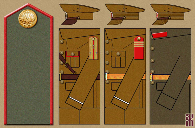 Uniforms of the 1st Jaeger Battalion of the 2nd Army HQ