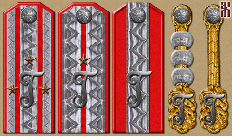 Uniforms of General Gaida's escort