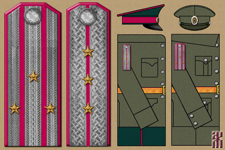 Uniforms of Kolchak's Junidical Staff in the Russian Civil War