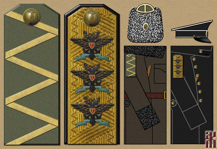 Uniforms of Admiral Kolchak November 1918-January 1920