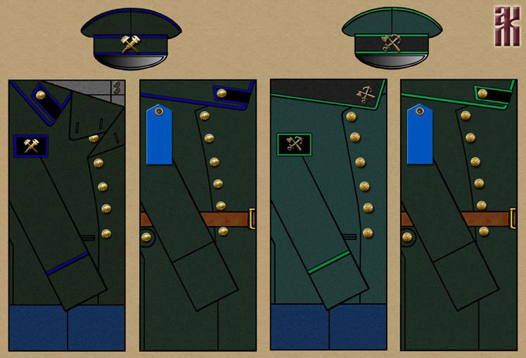 Uniforms of the Omsk Student Battalion in the Russian Civil War