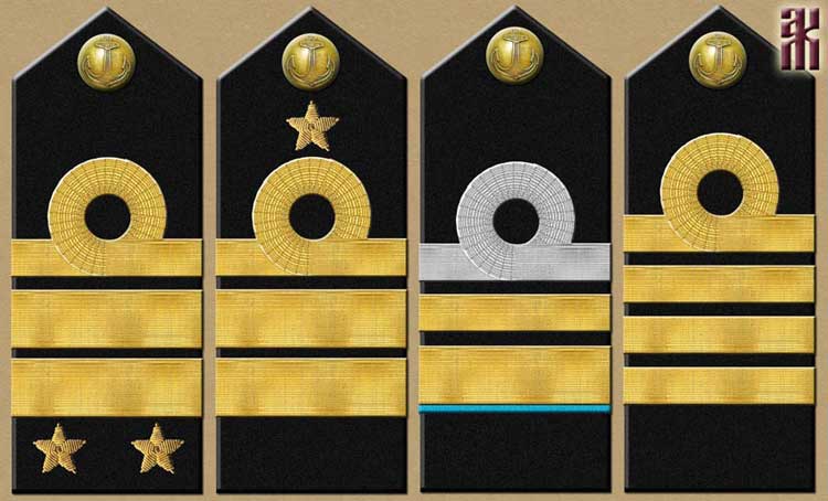 Shoulder insignia of the White Siberian Flotilla in the Russian Civil War