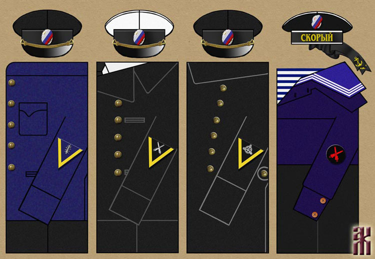 Uniforms of the White Siberian Flotilla in the Russian Civil War