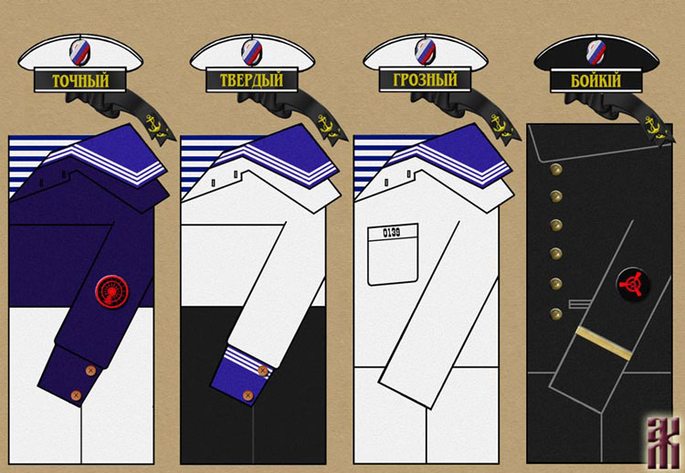 Uniforms of the White Siberian Flotilla in the Russian Civil War